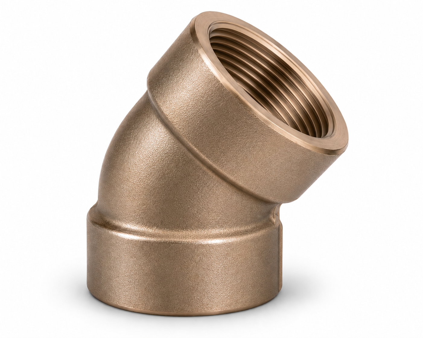 Copper nickel 45° Elbow forged fitting — Threaded