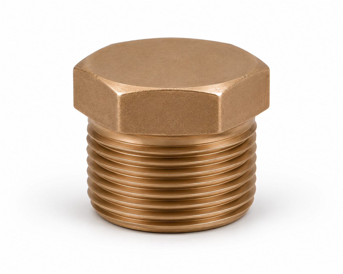 Copper nickel Hex Head Plug forged fitting — Threaded