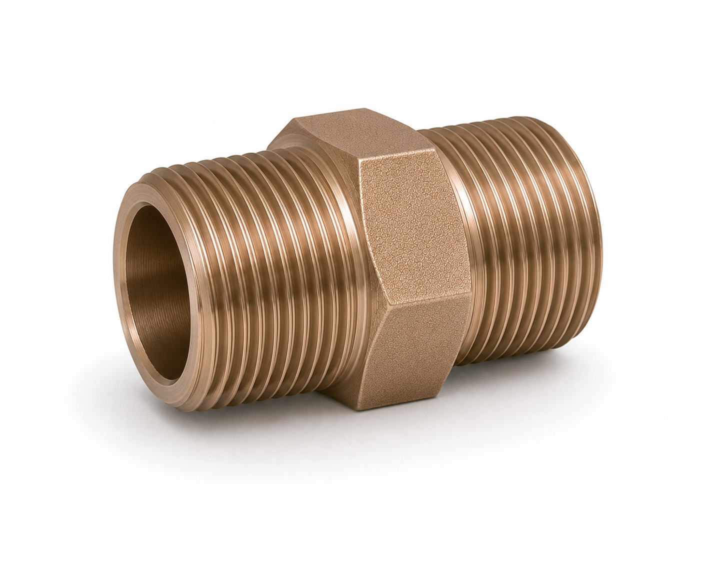 Copper nickel Hex Nipple forged fitting — Threaded