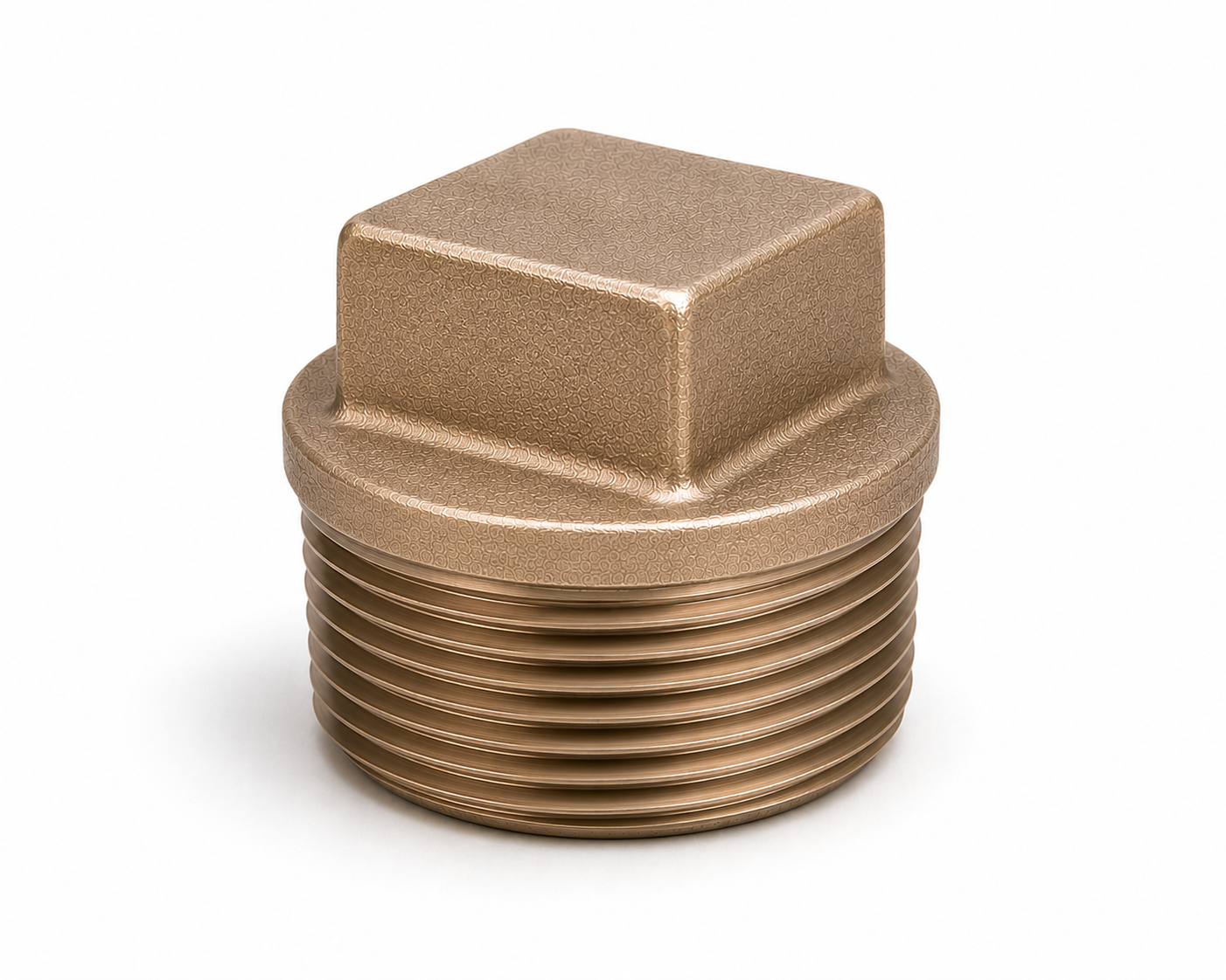 Copper nickel Square Head Plug forged fitting — Threaded